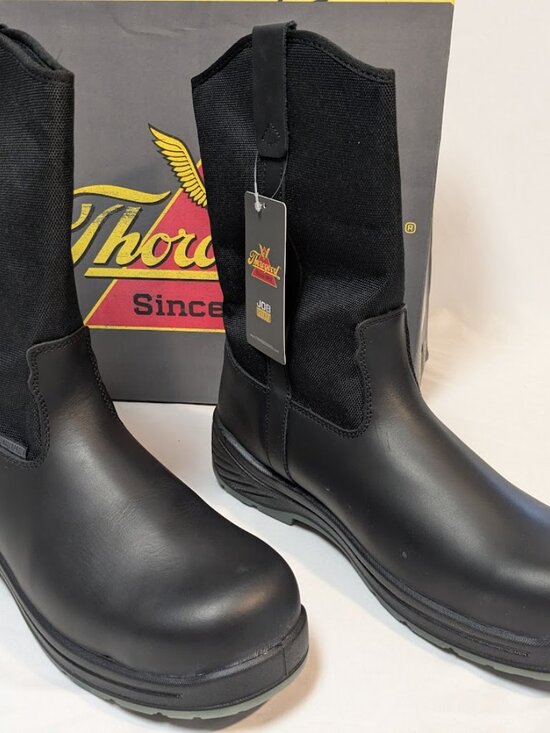 THOROGOOD Other - MEN'S 10.5-WIDE THOROGOOD 804-6136 Thoro-Flex 10″ Black Safety Toe Wellington